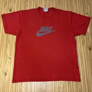 Vtg 00s Red Nike Swoosh Tee M Honduras